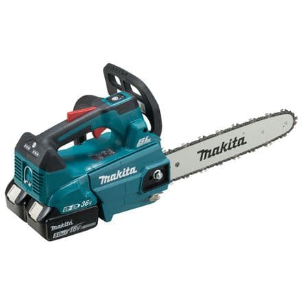 Makita DUC306PT2 Twin 18V Top Handle Chainsaw BL LXT