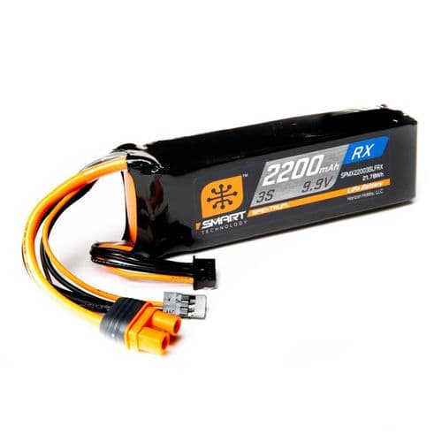 2200mAh 3S 9.9V Smart LiFe ECU Battery; IC3 O-SPMX22003SLFRX