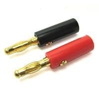 4.0mm Gold Connector,Red&Black Banana Plugs ET0600