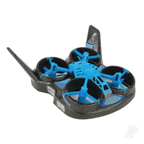Flight Lab Toys HoverCross 2-in-1 Ready-to-Fly Quadcopter and Hovercraft, Blue FHT1001