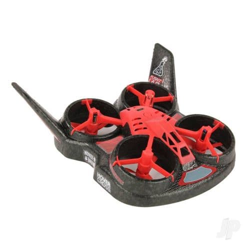 HoverCross 2-in-1 Ready-to-Fly Quadcopter and Hovercraft, Red : FHT1000