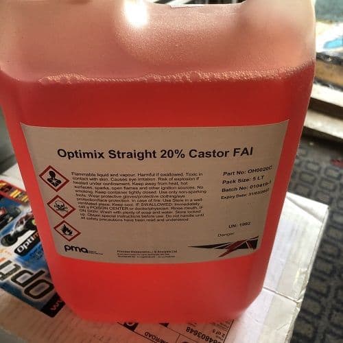 Optimix 0% 5 Litres Straight 0% Nitro (20% Castor) FAI OH0020K RRP £24.75 Our Price £22.28
