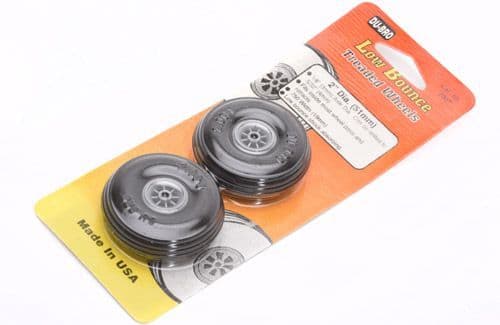 Dubro 2" Pair Wheels with Treaded Tyres F-DB200T 50.8mm 
