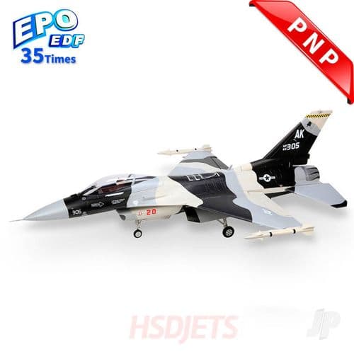 HSD Jets F-16 105mm EDF Foam Jet, Alaska Snow Camo V2 (PNP 12S) HSDA11020204J