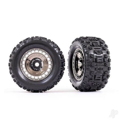 Traxxas Tyres and wheels, assembled, glued TRX9572T